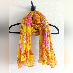 Marimekko Yellow Halimeda Scarf
